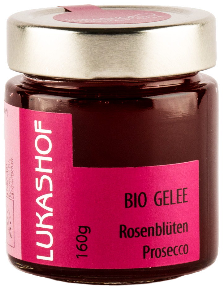 Rosenblüten-Prosecco Gelee 160g Bio