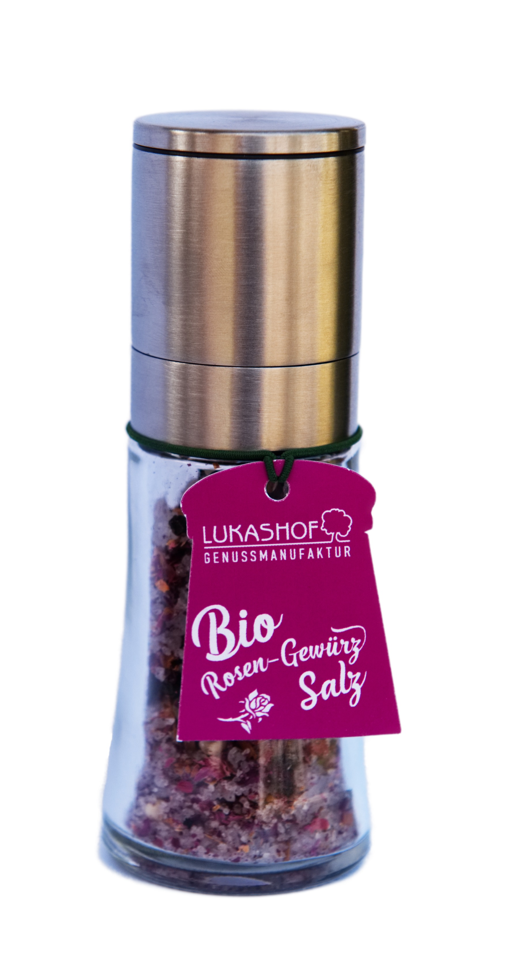 Bio Rosenblüten Gewürzsalz Mühle 50g