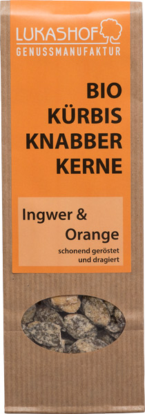 Kürbisknabberkerne Ingwer-Orange 80g Bio