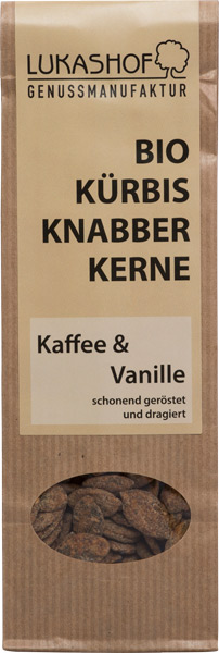 Kürbisknabberkerne Kaffee-Vanille 80g Bio