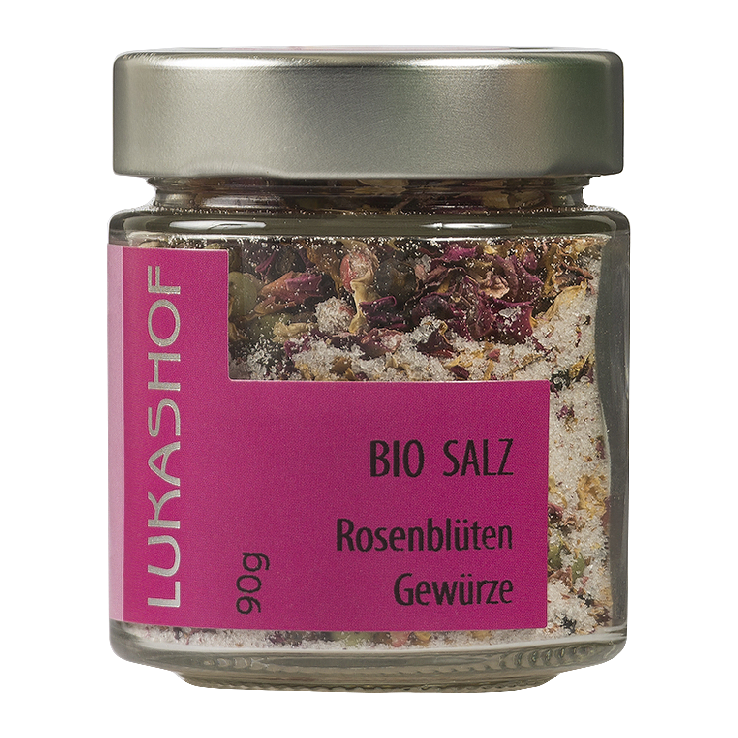 Rosenblüten Gewürzsalz 120g Bio