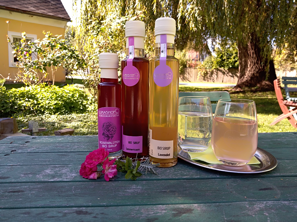 organic rose syrup light