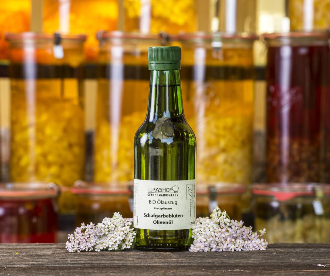 Schafgarbeblüten Olivenölauszug Bio