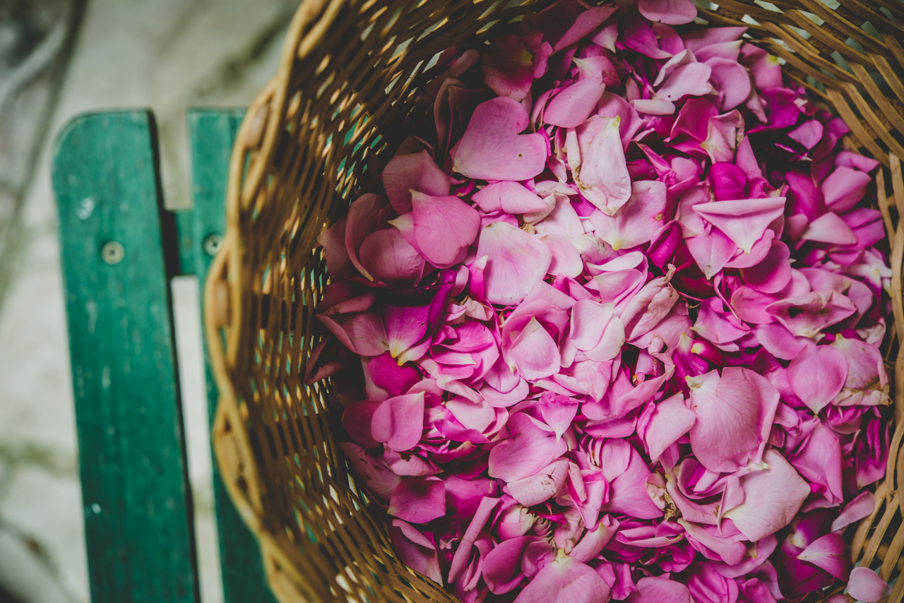 Roses de Damas biologiques séchées