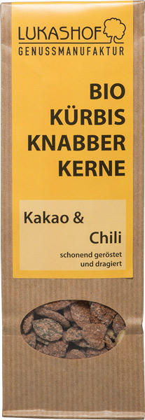 Kürbisknabberkerne Kakao-Chili 80g Bio