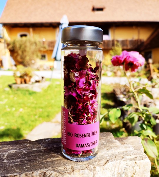 Rosenblüten Damaszener getrocknet, Bio